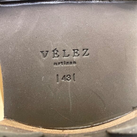 Velez Men’s Brown Leather Lace-Up Rugged Sole Artisan Ankle Boots  Size 43 main image 12